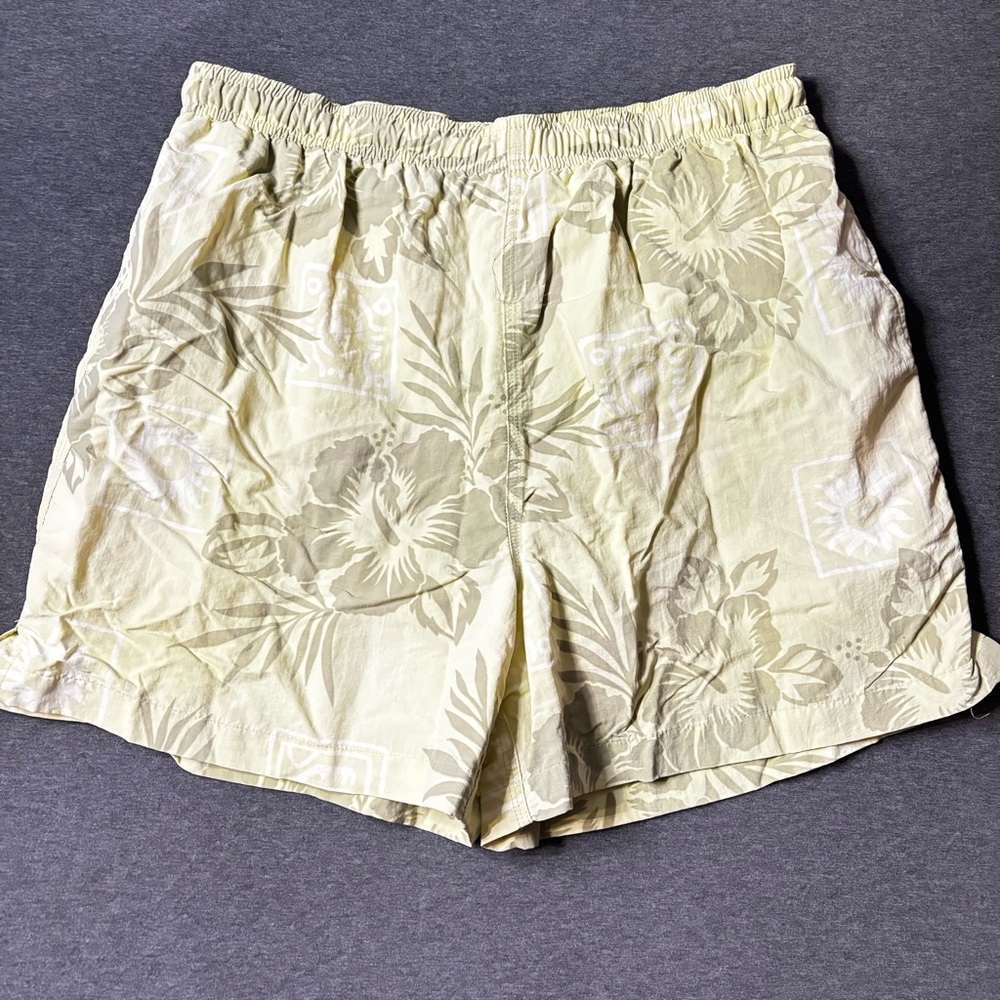 Tommy Bahama Cream Floral Men's Swim Trunks